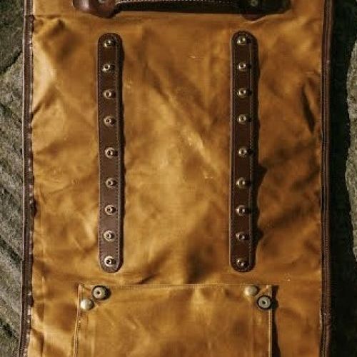 Hand Made Heavy Canvas and Leather Tool Roll 1